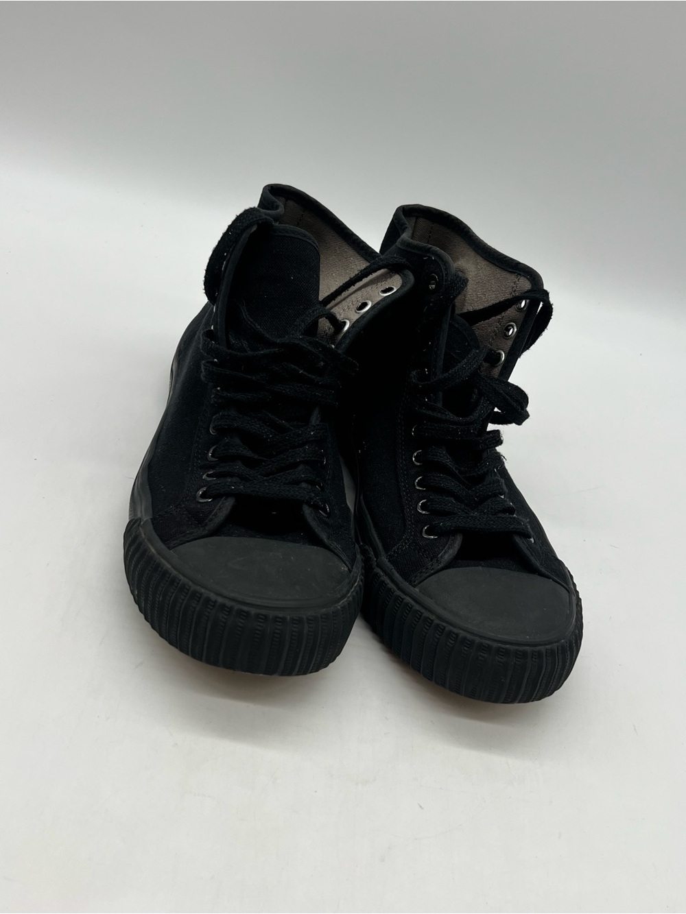 PF Flyers Center Hi Sandlot Retro Men’s Sz 11.5 Black Canvas Sneakers MC2001OSD